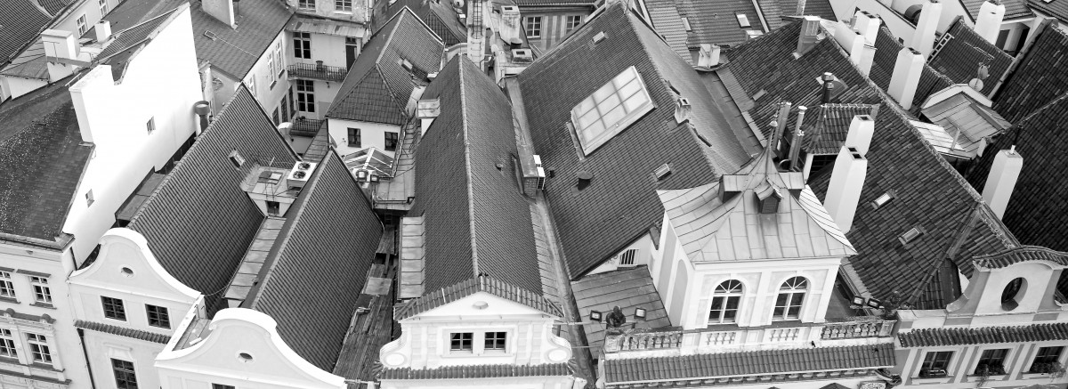 Old city rooftops seem fitting.